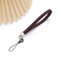 Simple Style Color Block Pu Leather Chain Mobile Phone Chain sku image 2