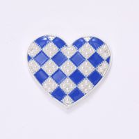 1 Piece 34 * 30mm Zinc Alloy Pearl Heart Shape Polished Sticking Diamond Material main image 5