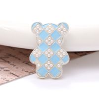 1 Piece 24 * 35mm Zinc Alloy Pearl Bear Polished Patch Material sku image 7