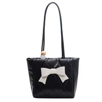 Women's Small Pu Leather Bow Knot Classic Style Flip Cover Underarm Bag sku image 1