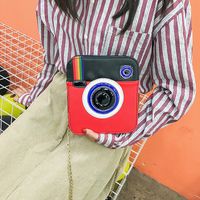 Women's Small Pu Leather Camera Cute Zipper Crossbody Bag main image 5