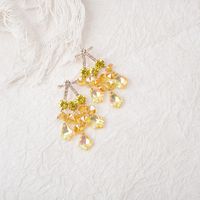 Elegant Simple Style Geometric Artificial Crystal Irregular Zircon Women's Drop Earrings 1 Pair main image 4