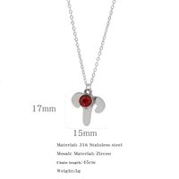 Simple Style Classic Style Constellation Stainless Steel Inlay Rhinestones Pendant Necklace 1 Piece sku image 2