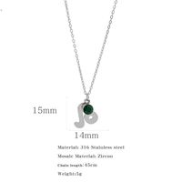 Simple Style Classic Style Constellation Stainless Steel Inlay Rhinestones Pendant Necklace 1 Piece sku image 6