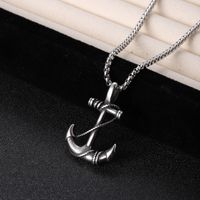304 Stainless Steel Hip-Hop Punk Scissors COMD Hammer Turquoise Glass Stone Pendant Necklace sku image 18