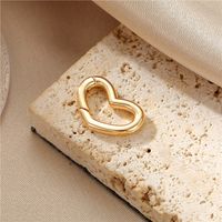 1 Piece 10.8*20mm 16*27.6mm Copper Heart Shape Solid Color Polished Connector main image 4