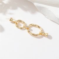 1 Piece 28.2*7.2mm 28.4*11.4mm 7*14.8mm Copper Zircon 14K Gold Plated Geometric Polished Jewelry Buckle main image 4