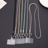 Simple Style Solid Color Nylon Metal Plating Mobile Phone Chain main image 1