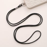 Simple Style Solid Color Nylon Metal Plating Mobile Phone Chain main image 4