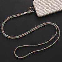 Simple Style Solid Color Nylon Metal Plating Mobile Phone Chain sku image 6