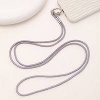 Simple Style Solid Color Nylon Metal Plating Mobile Phone Chain sku image 7