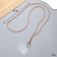 Simple Style Solid Color Nylon Metal Plating Mobile Phone Chain sku image 8