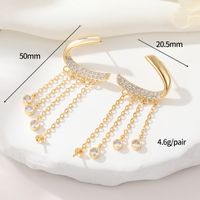 1 Pair IG Style Geometric Plating Inlay Copper Zircon Earrings sku image 7