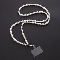 Simple Style Solid Color Metal Plating Chain Mobile Phone Chain main image 4