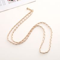 Simple Style Solid Color Metal Plating Chain Mobile Phone Chain sku image 11