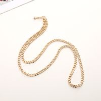 Simple Style Solid Color Metal Plating Chain Mobile Phone Chain sku image 13