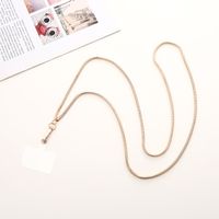 Simple Style Solid Color Metal Plating Chain Mobile Phone Chain sku image 9