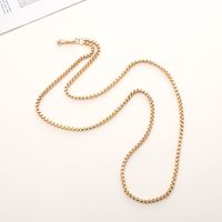 Simple Style Solid Color Metal Plating Chain Mobile Phone Chain sku image 3