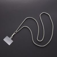 Simple Style Solid Color Metal Plating Chain Mobile Phone Chain sku image 4