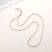 Simple Style Solid Color Metal Plating Chain Mobile Phone Chain sku image 1