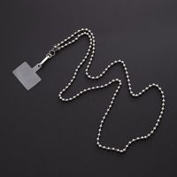 Simple Style Solid Color Metal Plating Chain Mobile Phone Chain sku image 2