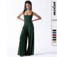 Women's Daily Street Simple Style Streetwear Solid Color Full Length Jumpsuits main image 1