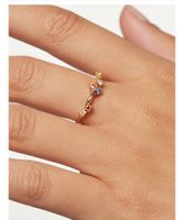Sterling Silver Simple Style Geometric Plating Inlay Zircon Rings main image 3