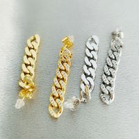 1 Pair IG Style Geometric Plating Inlay Copper Zircon Earrings main image 2