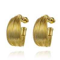 1 Pair IG Style Geometric Plating Inlay Copper Zircon Earrings sku image 5