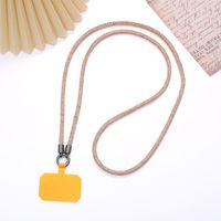 Simple Style Colorful Solid Color Nylon Metal Plating Mobile Phone Chain sku image 5