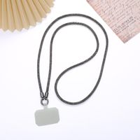 Simple Style Colorful Solid Color Nylon Metal Plating Mobile Phone Chain sku image 8