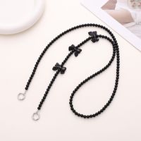 Simple Style Bow Knot Imitation Pearl Beaded Chain Mobile Phone Chain sku image 5