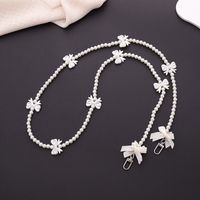 Simple Style Bow Knot Imitation Pearl Beaded Chain Mobile Phone Chain sku image 7