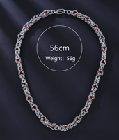 Hip-Hop Vintage Style Simple Style Circle 304 Stainless Steel Agate Wholesale Bracelets Necklace main image 3