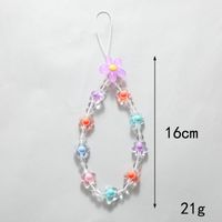 IG Style Sweet Flower Arylic Beaded Mobile Phone Chain main image 2