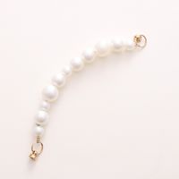Simple Style Heart Shape Bow Knot Imitation Pearl Beaded Plating Inlay Rhinestones Mobile Phone Chain main image 5