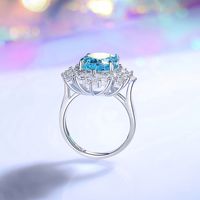 Sterling Silber Einfacher Stil Klassischer Stil Geometrisch Inlay Diamant Mit Hohem Kohlenstoffgehalt Ringe main image 3