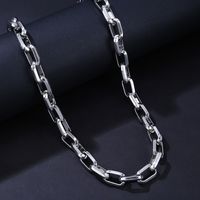 Hip-Hop Solid Color 304 Stainless Steel Polishing Unisex Necklace main image 4