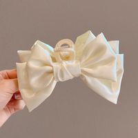 Women's Sweet Bow Knot Arylic Cloth Hair Claws sku image 2