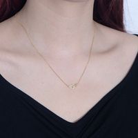 Plata Esterlina Estilo IG Elegante Señora Enchapado Embutido Infinidad Forma De Corazón Circón Collar Colgante main image 10