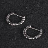 1 Pair Simple Style Classic Style Solid Color Polishing Plating Copper White Gold Plated Earrings main image 1