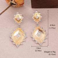 1 Pair Simple Style Classic Style Irregular Water Droplets Inlay Alloy Copper Pearl Ear Studs sku image 13