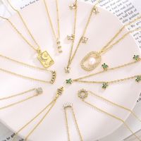 Stainless Steel 18K Gold Plated Simple Style Inlay Butterfly Zircon Pendant Necklace main image 1