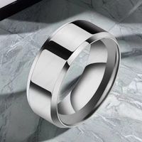 Wholesale Casual U Shape Stainless Steel Rings sku image 1