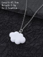 Mignon Des Nuages Résine Femmes Pendentif main image 2