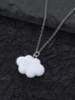 Cute Clouds Resin Women's Pendant Necklace main image 4