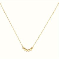 Stainless Steel 16K Gold Plated Retro Streetwear Solid Color Necklace main image 2