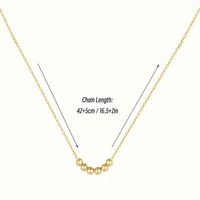 Stainless Steel 16K Gold Plated Retro Streetwear Solid Color Necklace main image 4