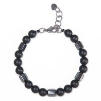 Stainless Steel Natural Stone Elegant Vacation Gem Beaded Bracelets sku image 2