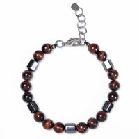 Stainless Steel Natural Stone Elegant Vacation Gem Beaded Bracelets sku image 4